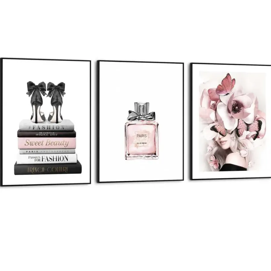 Reinders Set poster met lijst - Pink Beauty