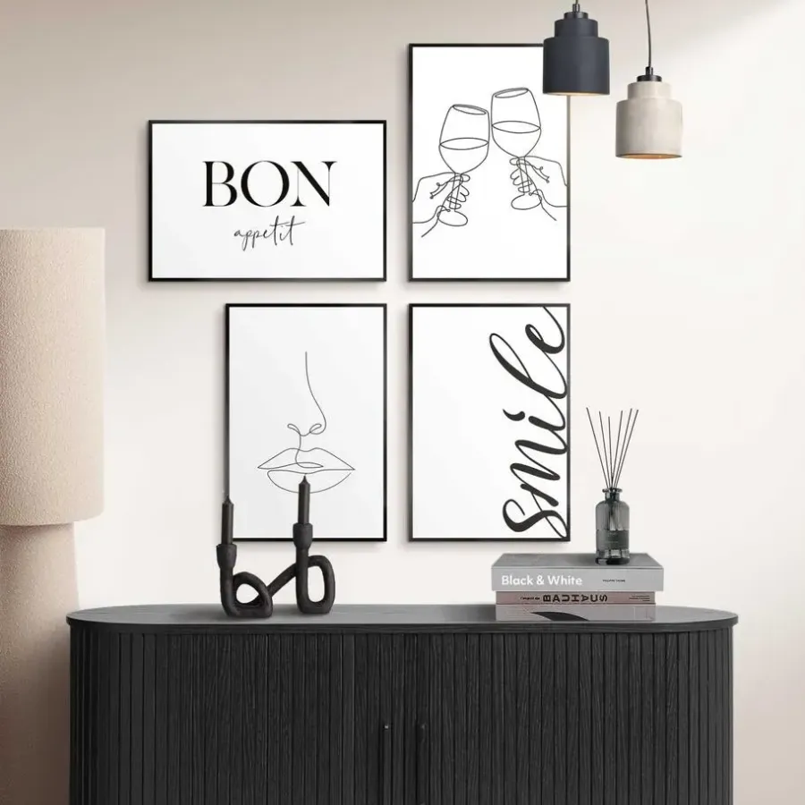 Posters-Reinders Set poster met lijst - Proost