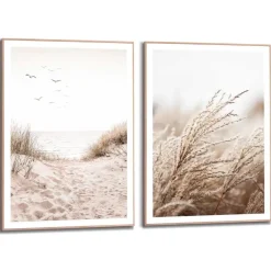 Reinders Set poster met lijst - Strand