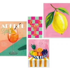 Posters-Reinders Set poster met lijst - Zomerse set