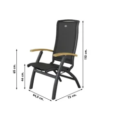 Hartman Set van 4 - Da Vinci verstelbare stoel - Teak