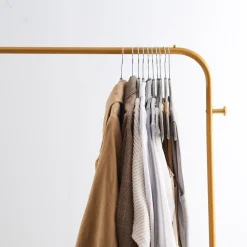 Kledingopbergers-Merkloos Set van 50 Anti-slip kleerhangers, dunne Kledinghangers met Fluweel Grijs