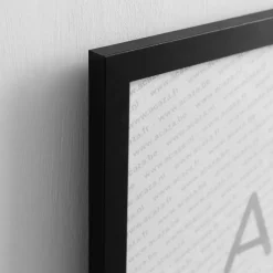 Fotolijsten-Merkloos Set van 2 Fotokaders - A4 formaat - Foto Lijsten in MDF Hout - Zwart