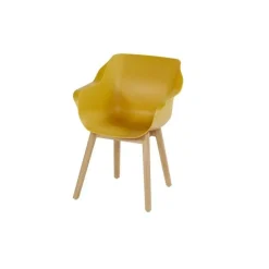 Tuinstoelen-Hartman Set van 2- Sophie Studio diningstoel- Curry Yellow- Teak poot