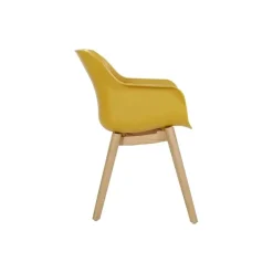 Tuinstoelen-Hartman Set van 2- Sophie Studio diningstoel- Curry Yellow- Teak poot