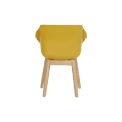 Tuinstoelen-Hartman Set van 2- Sophie Studio diningstoel- Curry Yellow- Teak poot