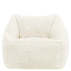 icon Set van 2 Kindersitzakken Teddybeer - Fleece Zitzak - Crème