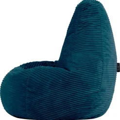 icon Set van 2 Kinderzitzakken Dalton - Corduroy Zitzak - Blauwgroen