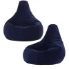 Zitzakken-icon Set van 2 Kinderzitzakken Dalton - Corduroy Zitzak - Marineblauw