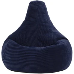 Zitzakken-icon Set van 2 Kinderzitzakken Dalton - Corduroy Zitzak - Marineblauw
