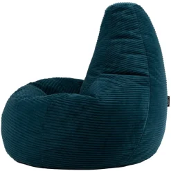 icon Set van 2 Zitzak Dalton - Corduroy Zitzak Volwassenen - Blauwgroen