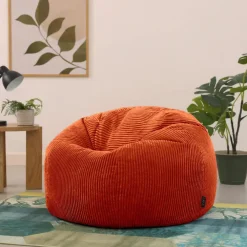 Zitzakken-icon Set van 2 Zitzak Kingston - Corduroy Zitzak Volwassenen - Oranje