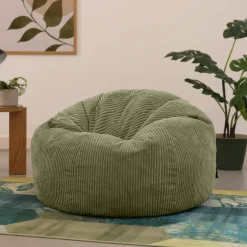 Zitzakken-icon Set van 2 Zitzak Kingston - Corduroy Zitzak Volwassenen - Saliegroen