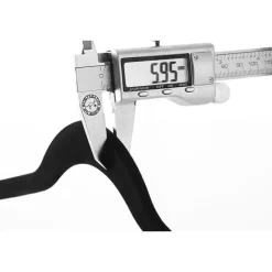 Merkloos Set van 50 kleerhangers - Fluweel - Anti-slip - Kapstokken met Broeklat - Zwart