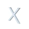 Tafelpoten-Dimehouse Set van 2 metalen tafelpoten X-frame wit - 8x70x72 cm - Metaal - Wit