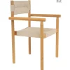 Tuinstoelen-Nordlys Set van 2 tuinstoelen van massief acaciahout