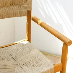 Tuinstoelen-Nordlys Set van 2 tuinstoelen van massief acaciahout