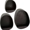 Wandrekken-Emob Set van 3 wandschappen Licorice-liquid metal