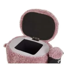 Hockers En Voetenbanken-Beliani SHEEP - Hocker - Roze - Polyester