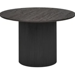 Ronde Eettafels-Beliani SHEHO - Eettafel - Zwart - 120 cm - MDF