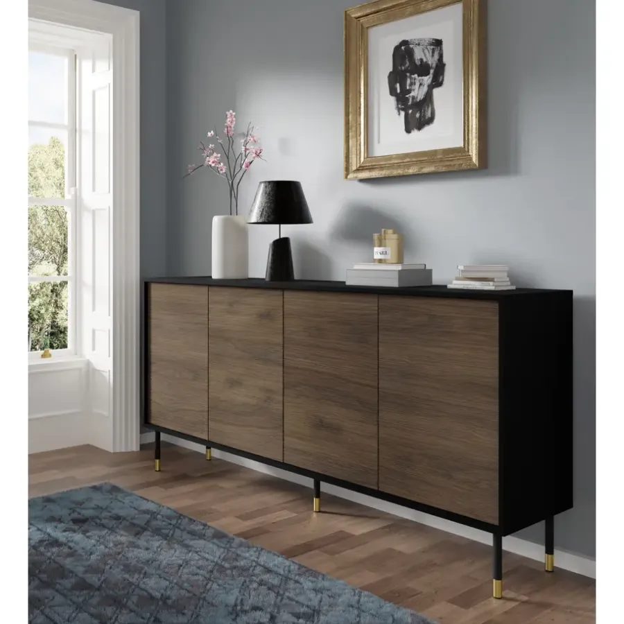 Homlando SHERWOOD dressoir 4D 180 cm catania eiken