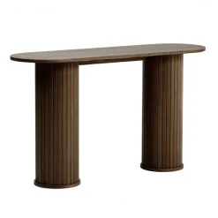 Sidetables-Giga Living Sidetable Donker Eikenhout - 130x40x75cm - Nola