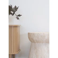 House Nordic Sidetable Fiberclay Naturel - 37x37x43cm - Bonn