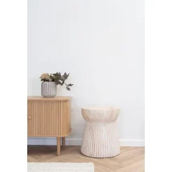 House Nordic Sidetable Fiberclay Naturel - 37x37x43cm - Bonn