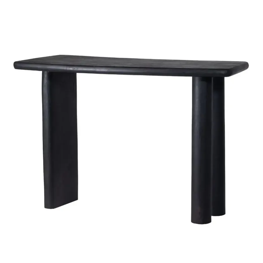 Giga Meubel Sidetable Mangohout Zwart - 113x44x76cm - Rumi