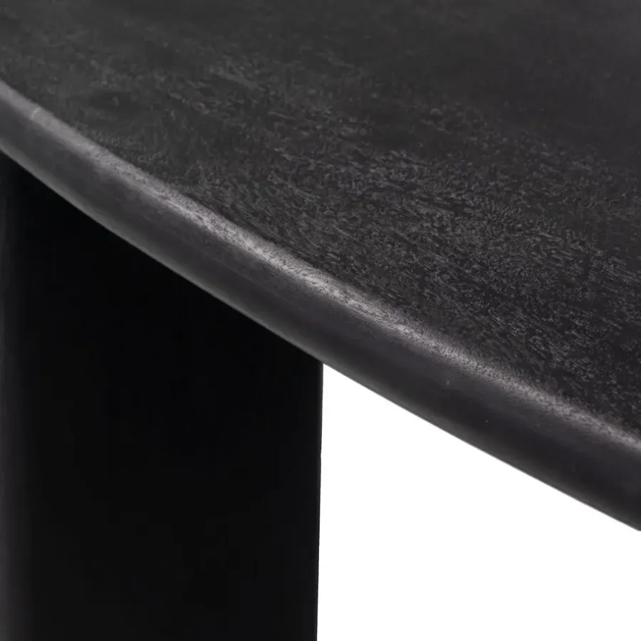 Giga Meubel Sidetable Mangohout Zwart - 113x44x76cm - Rumi