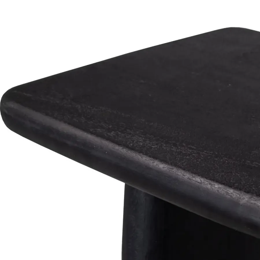 Giga Meubel Sidetable Mangohout Zwart - 113x44x76cm - Rumi
