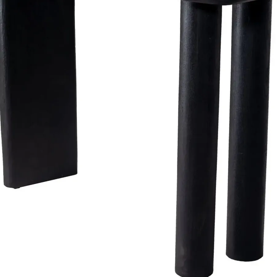 Giga Meubel Sidetable Mangohout Zwart - 113x44x76cm - Rumi