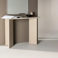 Fjôrd Sidetable Rechthoek - Beige MDF - 90x42x75cm - Kristiansund