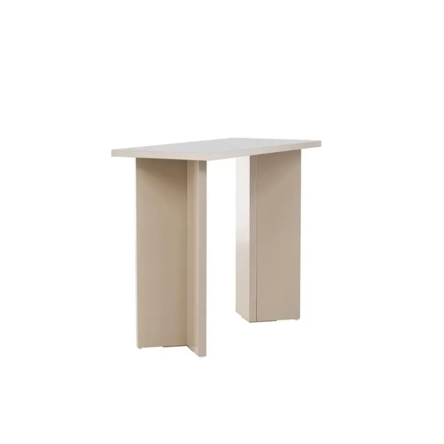 Fjôrd Sidetable Rechthoek - Beige MDF - 90x42x75cm - Kristiansund