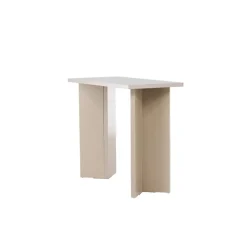 Fjôrd Sidetable Rechthoek - Beige MDF - 90x42x75cm - Kristiansund