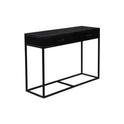 Livingfurn Sidetable Rechthoek 120cm - Zwart Mangohout - Kala