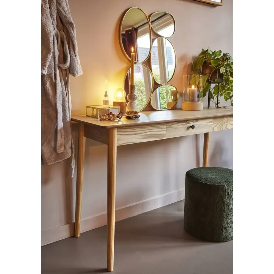 Leen Bakker Sidetable Siena - naturel - 79x130x45 cm
