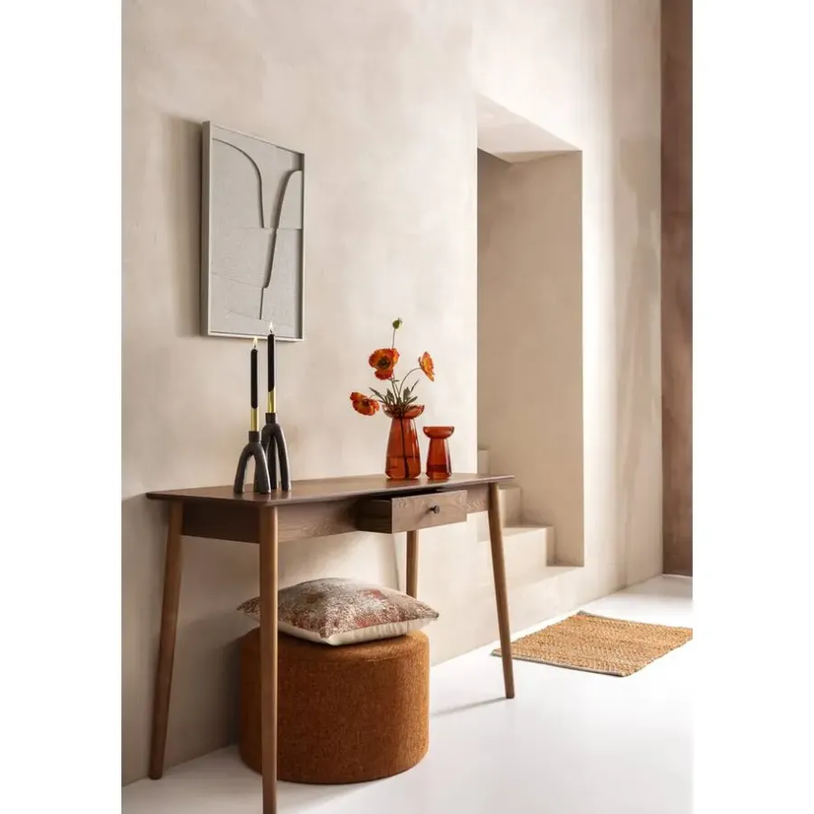 Bureaus-Leen Bakker Sidetable Siena - walnoot -79x130x45 cm