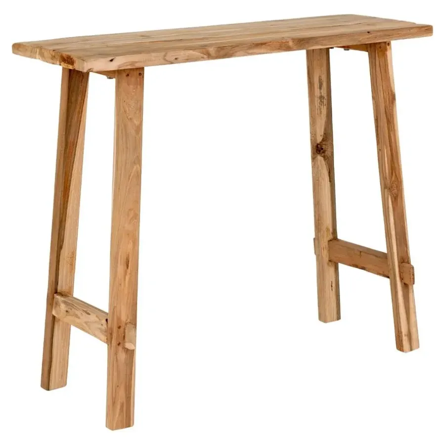 Sidetables-House Nordic Sidetable Teakhout Naturel - 90x30x80cm - Landelijke Stijl