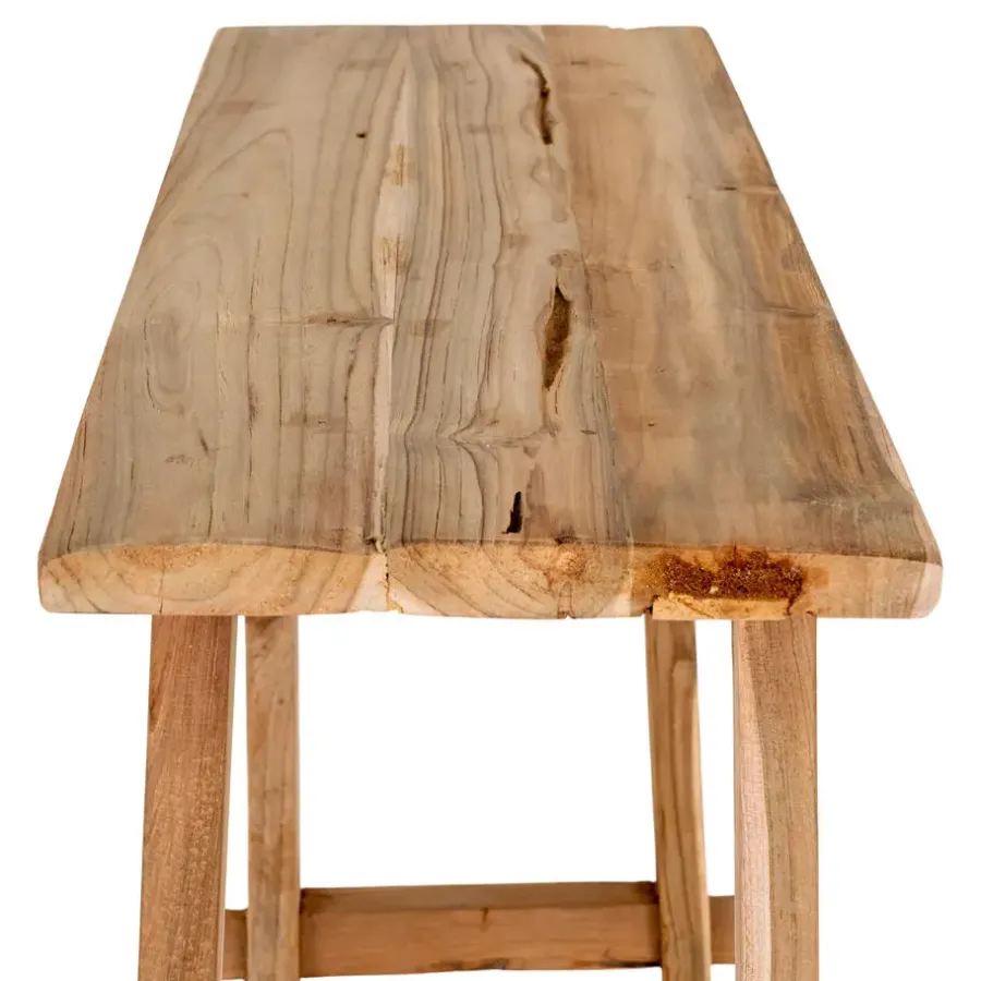 Sidetables-House Nordic Sidetable Teakhout Naturel - 90x30x80cm - Landelijke Stijl