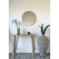 Sidetables-House Nordic Sidetable Teakhout Naturel - 90x30x80cm - Landelijke Stijl