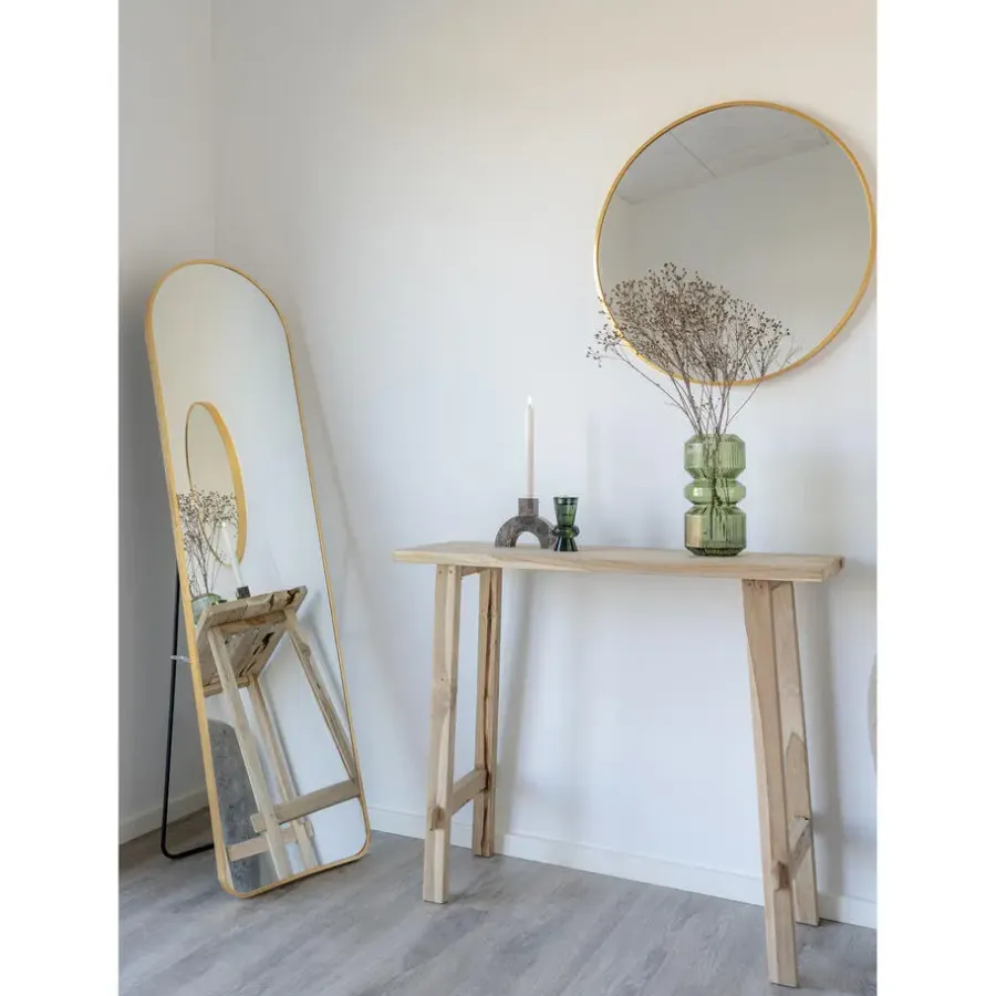 Sidetables-House Nordic Sidetable Teakhout Naturel - 90x30x80cm - Landelijke Stijl