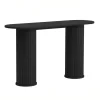 Giga Living Sidetable Zwart Eikenhout - 130x40x75cm - Nola