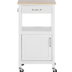 Trolleys-Beliani SIENA - Keukentrolley - Wit - MDF