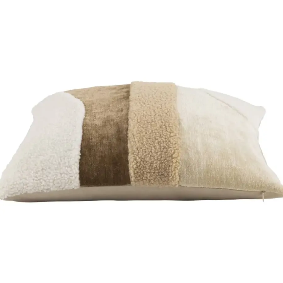 Leen Bakker Sierkussen Brent - beige/bruin - 45x45 cm