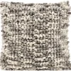 Leen Bakker Sierkussen Iep - grijs/zand - 45x45 cm