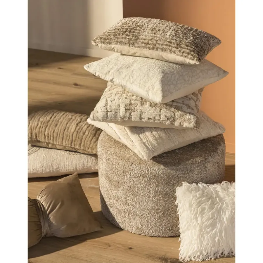 Leen Bakker Sierkussen Jannie - taupe - 30x50 cm