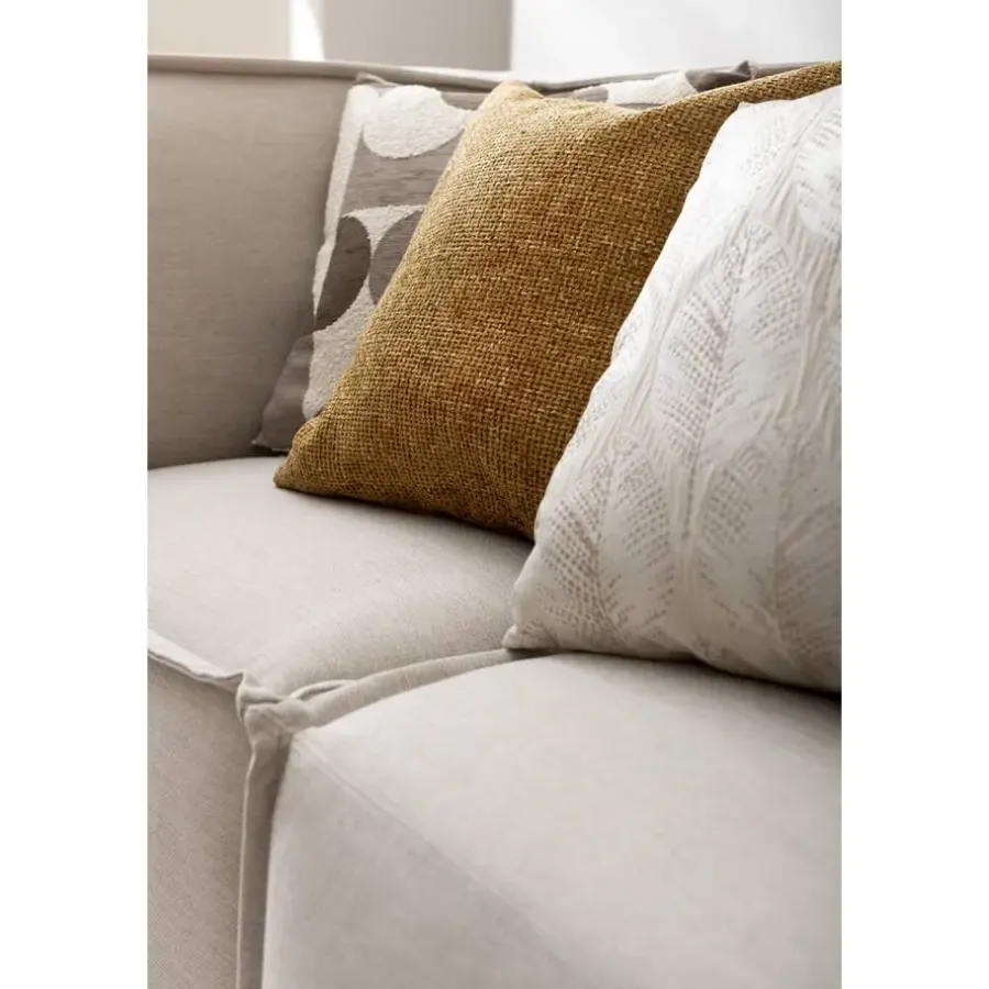 Sierkussens-Leen Bakker Sierkussen Jesper - off-white/bruin/grijs - 45x45 cm