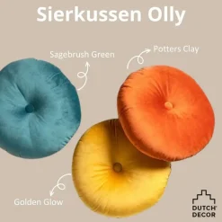 Sierkussen.nl Sierkussen Olly - Potters Clay - Ø40 cm