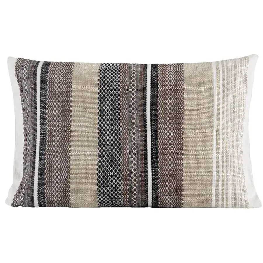 Leen Bakker Sierkussen Thomas - taupe/grijs 40x60 cm